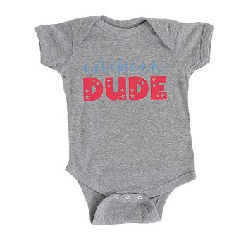 American Dude Pastel Baby Bodysuit