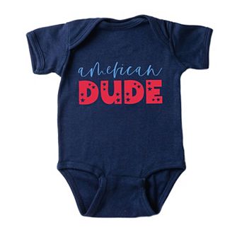 American Dude Pastel Baby Bodysuit