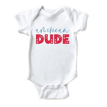 American Dude Pastel Baby Bodysuit