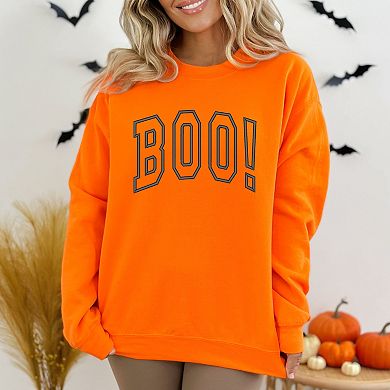 Embroidered Boo Arched - Women's Graphic Sweatshirt