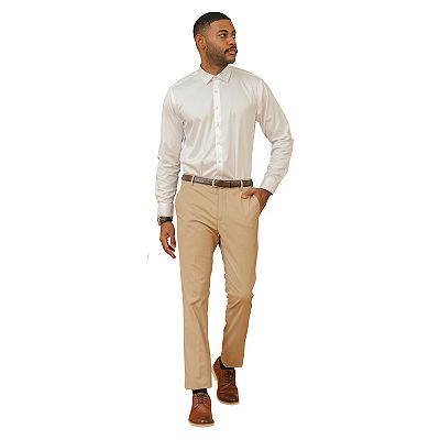 Sean Alexander Mid Tan Skinny Fit Dress Pants