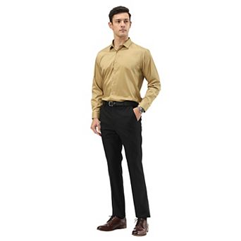 Men's Skinny-Fit Dress Pants Flat Front, Open Hem