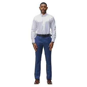 Men's Skinny-Fit Dress Pants Flat Front, Open Hem