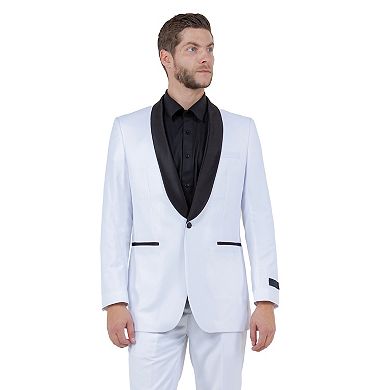 Men's 2pc Slim-Fit Tuxedo Set w/ Satin Shawl Collar