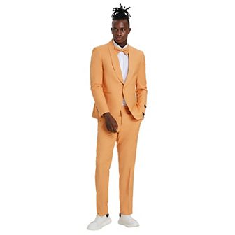 Men's 2 -Piece Summer Suit Set w/ Shawl Collar, Includes Bowtie