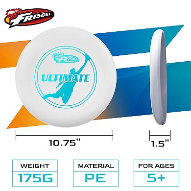 Wham-O Frisbee Official Ultimate 175g Flying Disc, 10.75 Inch, Professional Training, 1 Pack