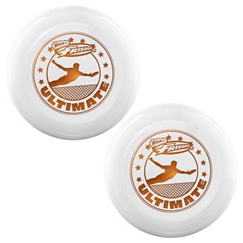 Wham-O Frisbee Official Ultimate 175g Flying Disc, 10.75 Inch, Professional Training, 2 Pack