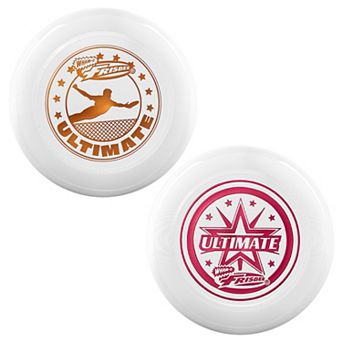 Wham-O Frisbee Official Ultimate 175g Flying Disc, 10.75 Inch, Professional Training, 2 Pack