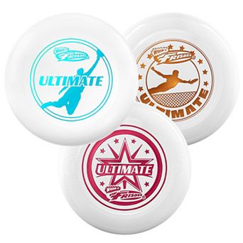 Wham-O Frisbee Official Ultimate 175g Flying Disc, 10.75 Inch, Professional Training, 3 Pack