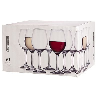 Home Essentials 12-pc. Stemmed Wine Glass Set
