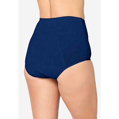 Comfort Choice Plus Size Cotton Spandex Incontinence Brief 2-Pack