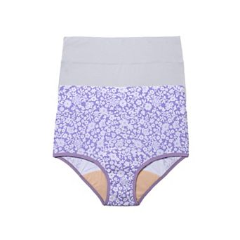 Comfort Choice Plus Size Cotton Spandex Incontinence Brief 2-Pack