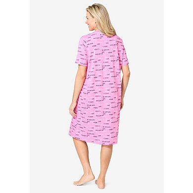 Catherines Plus Size Breast Cancer Support Sleepshirt