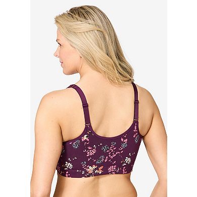 Catherines Women's Plus Size Front-Close Cotton Comfort Bra