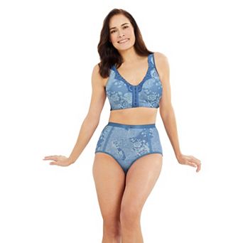 Catherines Women's Plus Size Front-Close Cotton Comfort Bra