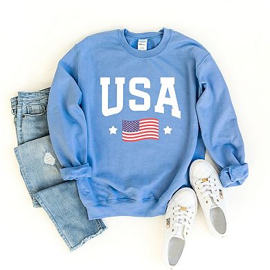 Simply Sage Market USA Arched Flag Sweatshirt