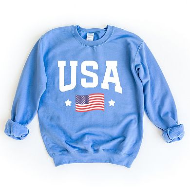 Simply Sage Market USA Arched Flag Sweatshirt
