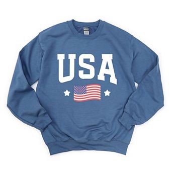 Simply Sage Market USA Arched Flag Sweatshirt