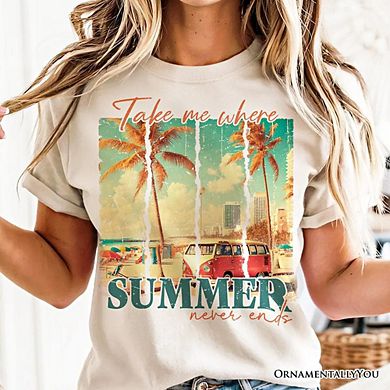 Summer Never Ends T-Shirt, Vintage Van Tee