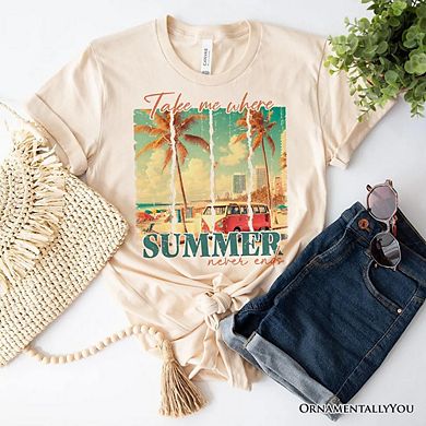 Summer Never Ends T-Shirt, Vintage Van Tee