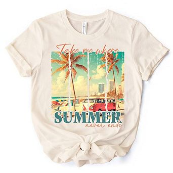 Summer Never Ends T-Shirt, Vintage Van Tee