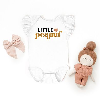 The Juniper Shop Boho Little Peanut Flutter Sleeve Bodysuit