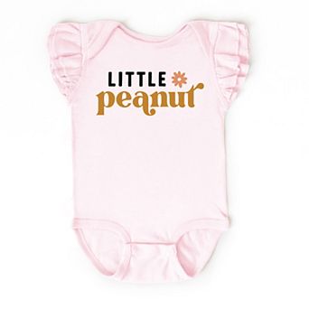 The Juniper Shop Boho Little Peanut Flutter Sleeve Bodysuit