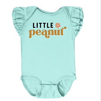 The Juniper Shop Boho Little Peanut Flutter Sleeve Bodysuit