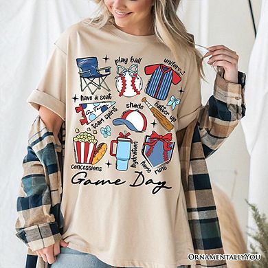 Game Day Baseball T-Shirt, Retro Stadium Tee for Sports Fans