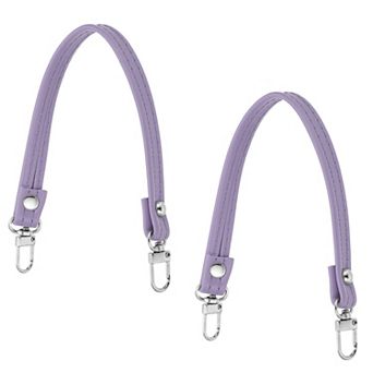Leather Purse Handle Strap, 2 pc 10 Inch Leather Purse Strap Replacement DIY Handle Strap