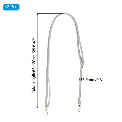 Leather Purse Handle Strap, 2 Pcs 26 Inch to 47 Inch Adjustable Length Handbag Replacement Strap