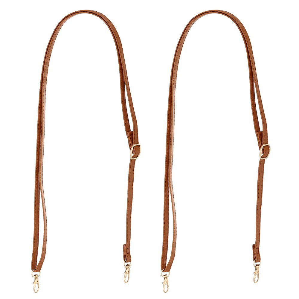 2 Poignées De Sac En Cuir Réglables - Longueur 26 à 47 Cm - Vert - Marque Uxcell
