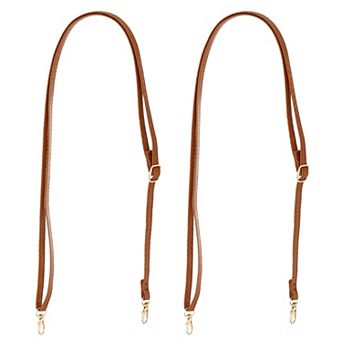 Leather Purse Handle Strap, 2 pc 26 Inch to 47 Inch Adjustable Length Handbag Replacement Strap