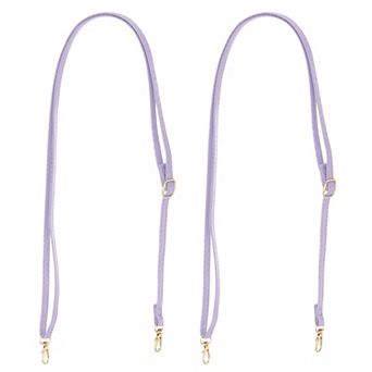 Leather Purse Handle Strap, 2 pc 26 Inch to 47 Inch Adjustable Length Handbag Replacement Strap