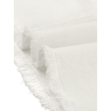 2 Packs Women's Distressed High Waist Ripped Hem Knee Length Denim Skirt