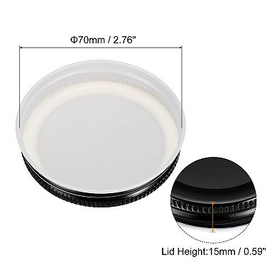 Mason Jar Lids, 70mm/2.76" Regular Mouth Tin Plate Caps Leak Proof for Canning Jars Kitchen 20Pcs