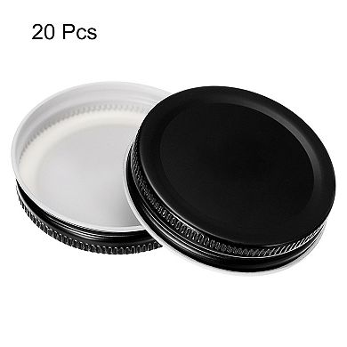 Mason Jar Lids, 70mm/2.76" Regular Mouth Tin Plate Caps Leak Proof for Canning Jars Kitchen 20Pcs