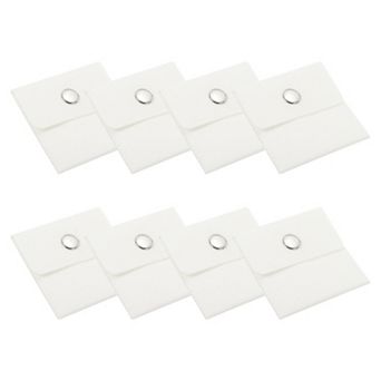 Jewelry Pouches, 8 Pack Velvet Pouches Snap Button Portable Storage Bag for Earrings Bracelets