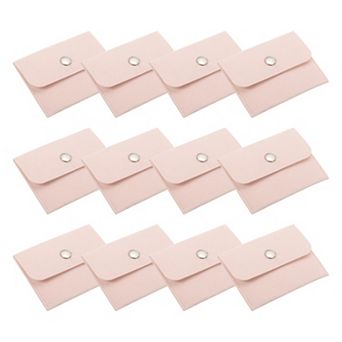 Jewelry Pouch, 12 Pack Velvet Pouches Snap Button Portable Storage Bag for Jewelry Storage