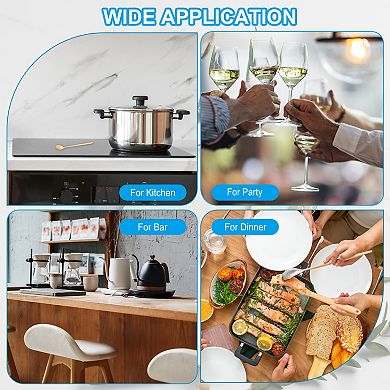 7" Teaspoons, 6pcs Long Spoon Coffee Spoon 304 Stainless Steel Long Handle Iced Tea Spoon Tea Spoons