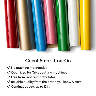 Cricut® Smart Iron-On™ 3-ft. Matless Heat Transfer White Vinyl