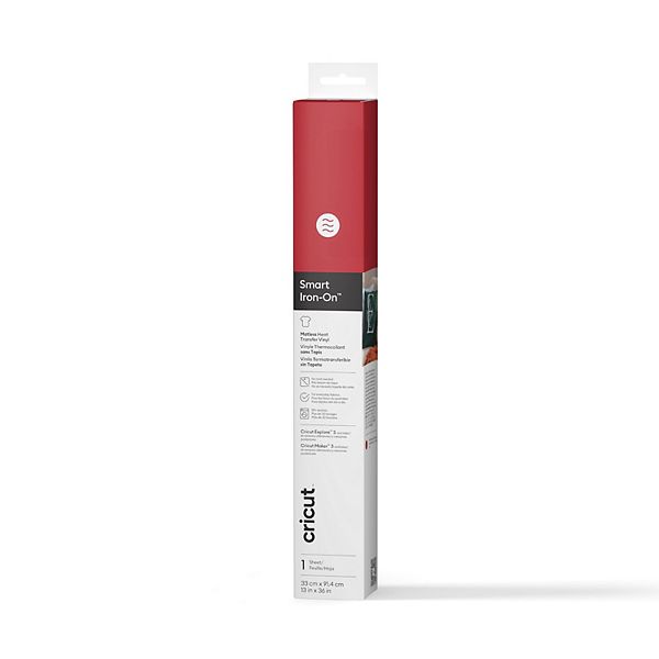 Cricut® Smart Iron-On™ 3-ft. Matless Heat Transfer Red Vinyl