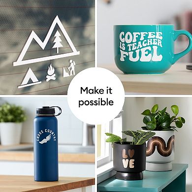 Cricut® Black Permanent Vinyl 12 in. x 48 in. Craft Material