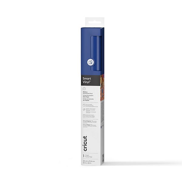 Cricut® Smart Vinyl™ Matless Permanent 3 ft. Blue Craft Vinyl