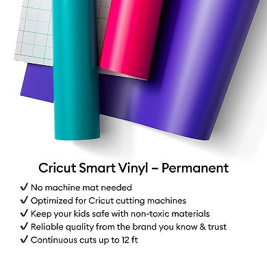 Cricut® Smart Vinyl™ Matless Permanent 3 ft. Blue Craft Vinyl