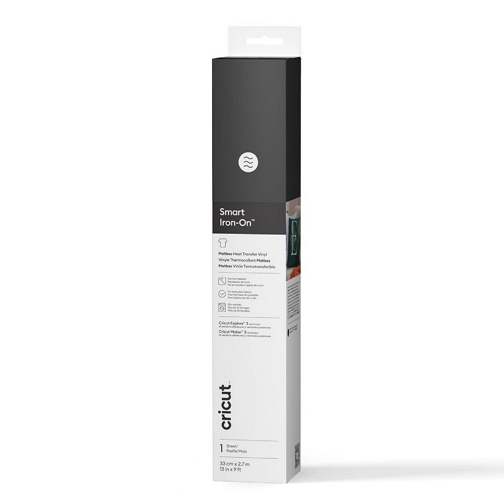 CricutÂ® Smart Iron-Onâ¢ 9-ft. Matless Black Heat Transfer Vinyl