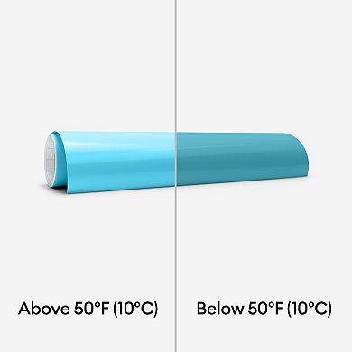 Cricut® Cold-Activated Light Blue and Turquoise Color-Changing Permanent Vinyl