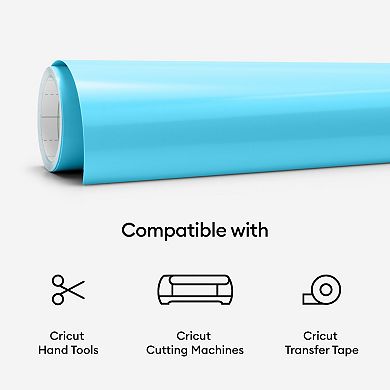 Cricut® Cold-Activated Light Blue and Turquoise Color-Changing Permanent Vinyl