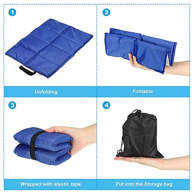 15.7"x11.6"x0.4" Foldable Hiking Seat Pad, 2 Pcs Ultralight Waterproof Cushion Sitting Pads Foam Mat