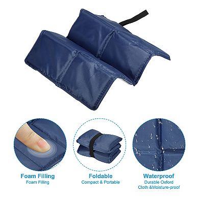 15.7"x11.6"x0.4" Foldable Hiking Seat Pad, 2 Pcs Ultralight Waterproof Cushion Sitting Pads Foam Mat